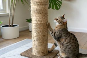 Як вибрати мотузку для котячої кігтеточки? фото